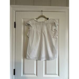 Express Eyelet Lace Blouse, size Large